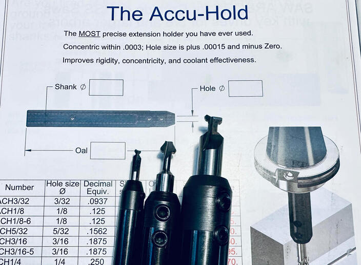AB TOOL ACCU-HOLD EXTENSION HOLDERS REVOLUTIONIZE PRECISION MACHINING
